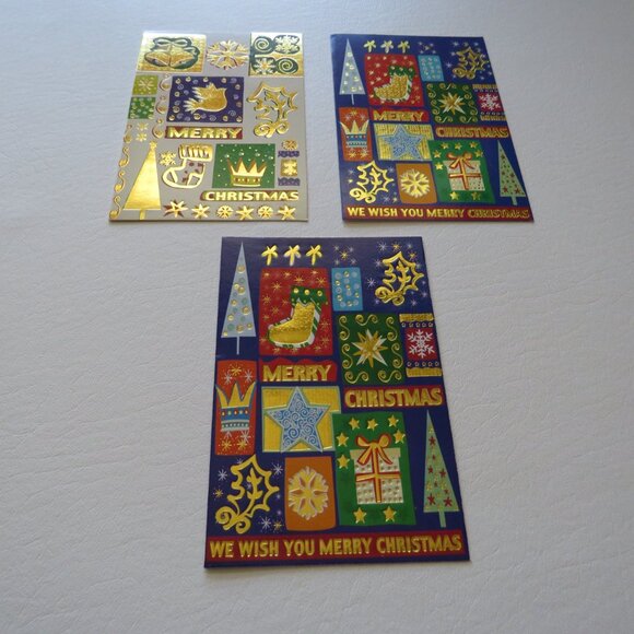 Merry Christmas Assorted Greeting Cards With Envelopes Lot of 10 Set 33 - Picture 5 of 9